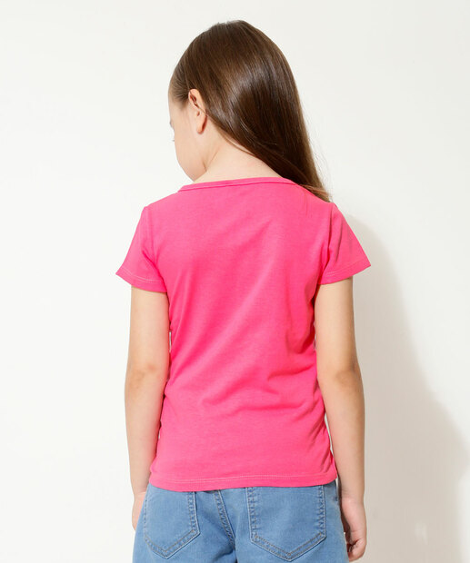 Camiseta Infantil Estampa Stitch Disney Tam 4 a 10