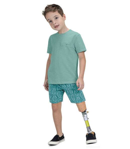 Bermuda Infantil Em Microfibra Trick Nick Azul