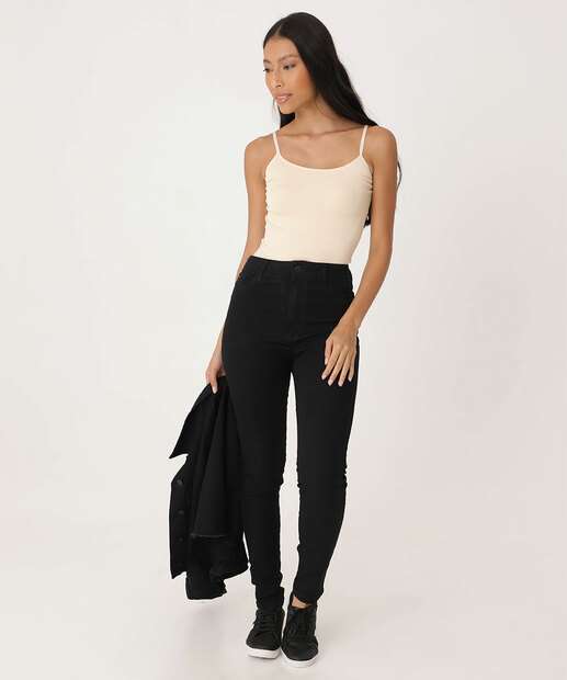 Blusa Regata Feminina Canelada Sem Costura Marisa