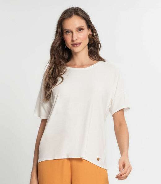 Blusa Feminina Em Viscose Endless Bege