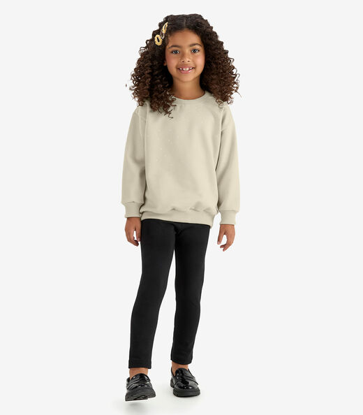 Conjunto Blusão com Legging Rovi Kids Bege