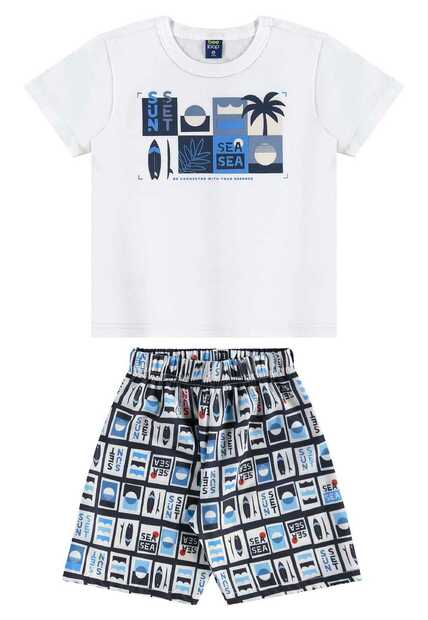Conjunto Camiseta e Bermuda Bee Loop