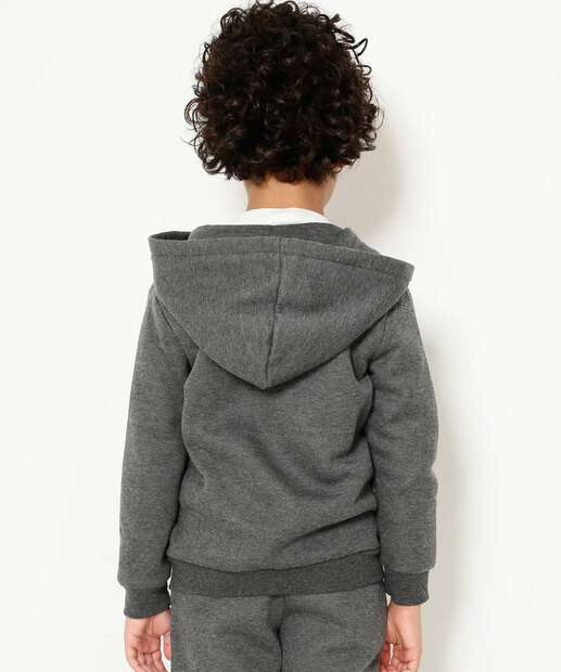 Casaco Infantil Moletom Flanelado MR Tam 4 a 10