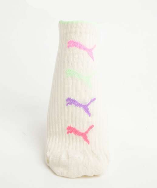 Kit 2 Pares Meias Cano Curto Feminina Puma