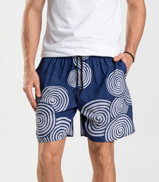 Bermuda Masculina De Microfibra Long Bong Azul