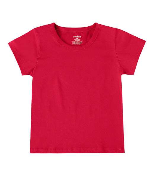 Camiseta Infantil Masculina Básica Rovitex Kids Vermelho