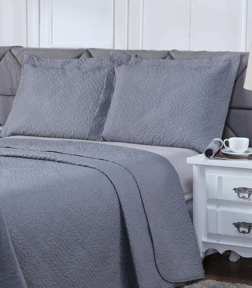 Porta Travesseiro Microfibra Avulso La Dotta Cinza