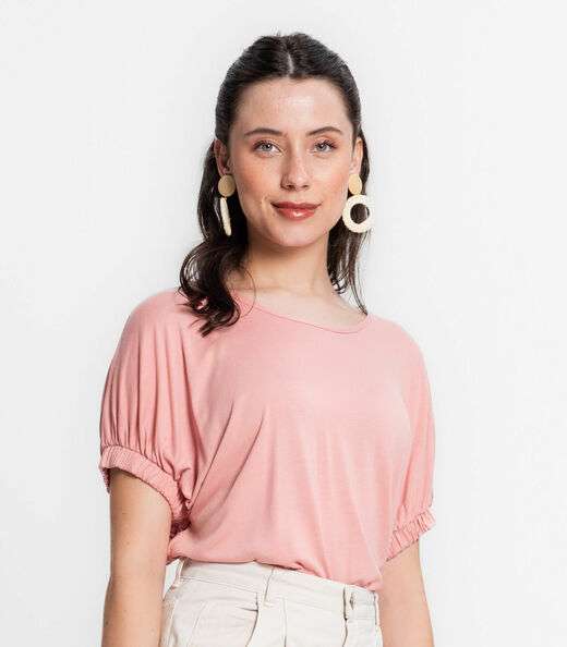 Blusa Viscose Infinita Cor Rosa