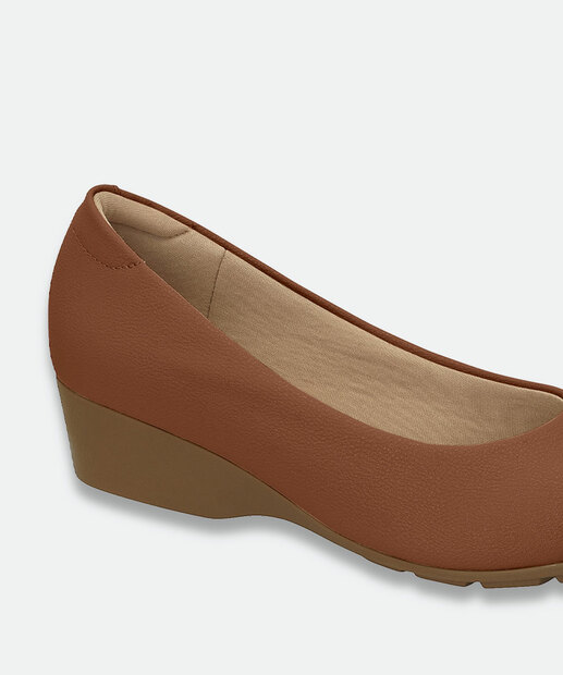 Scarpin Feminino Salto Anabela Modare Marrom