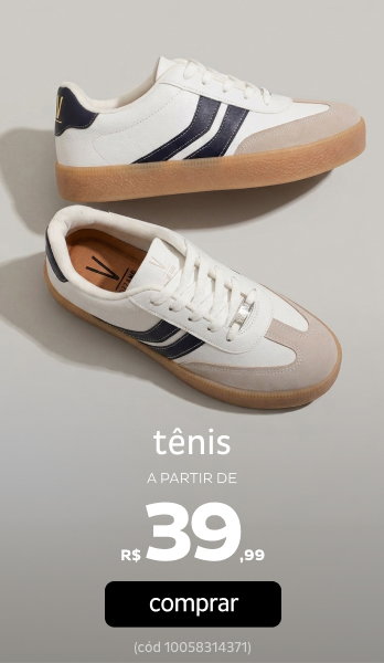 Tênis a partir de R$39,99 Tênis a partir de R$39,99