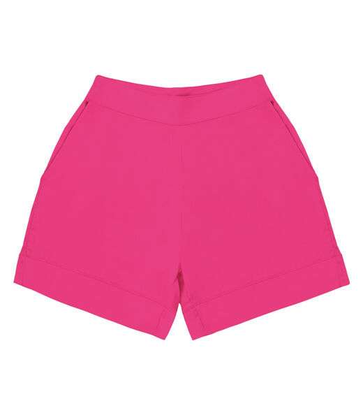 Shorts Feminino Em Viscose Creponada Endless Rosa