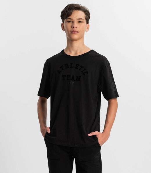 Image_Camiseta Juvenil Masculina Em Meia Malha Minty Preto