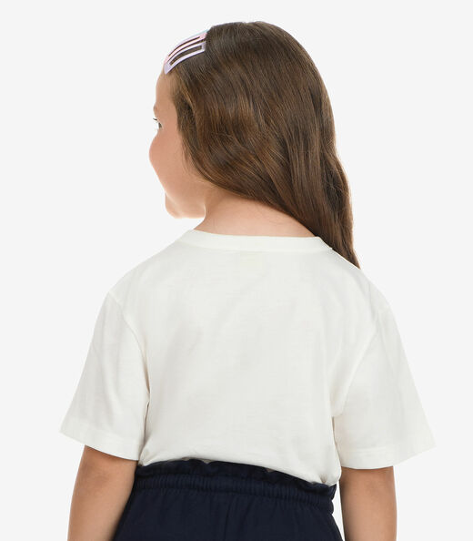 Blusa Meia Malha Menina Rovi Kids Bege