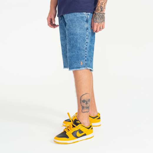 Bermuda Jeans Rock e Soda Masculina Skinny Barra Mordida