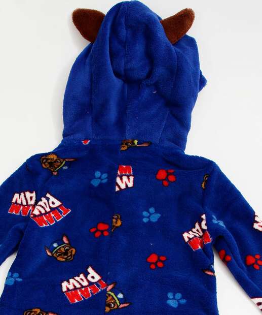 Macacão Pijama Infantil Fleece Patrulha Canina Nickelodeon Tam 1 a 6