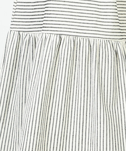 Vestido Midi Feminino Listrado Alças Largas Marisa 