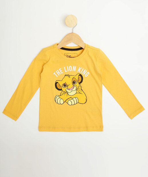 Camiseta Infantil Estampa Simba Disney Tam 1 a 4
