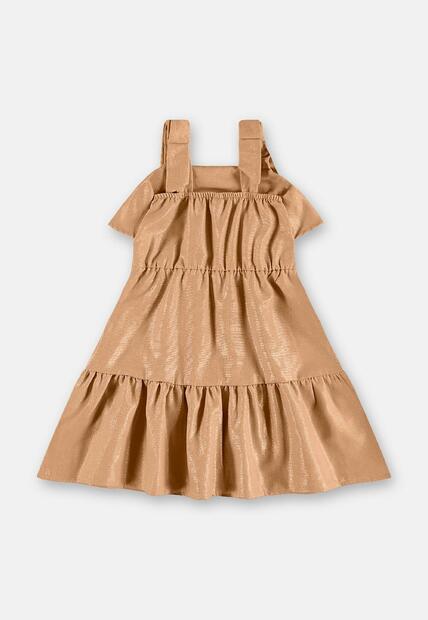 Vestido Tecido Linho Foil Up Baby