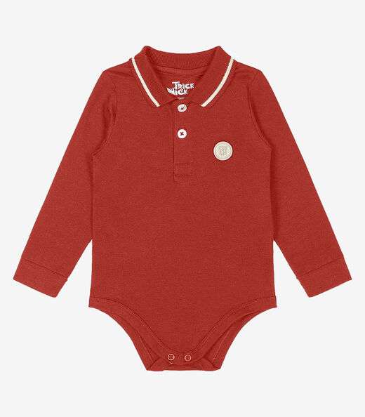 Body Polo Infantil Trick Nick Laranja