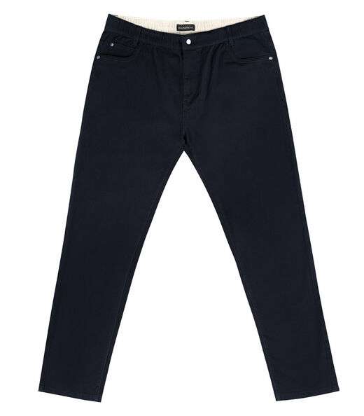 Calça Masculina Plus Size Em Sarja Diametro Preto