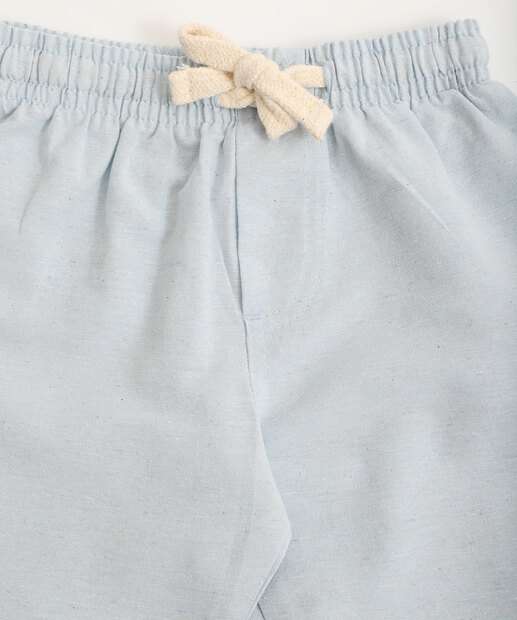 Bermuda Infantil Textura MR Tam 1 a 3 Azul