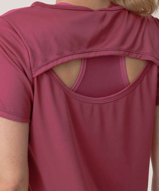 Blusa Feminina Fitness Marisa Roxo