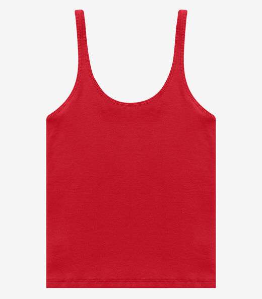 Blusa De Alca Básica Feminina Rovitex Vermelho