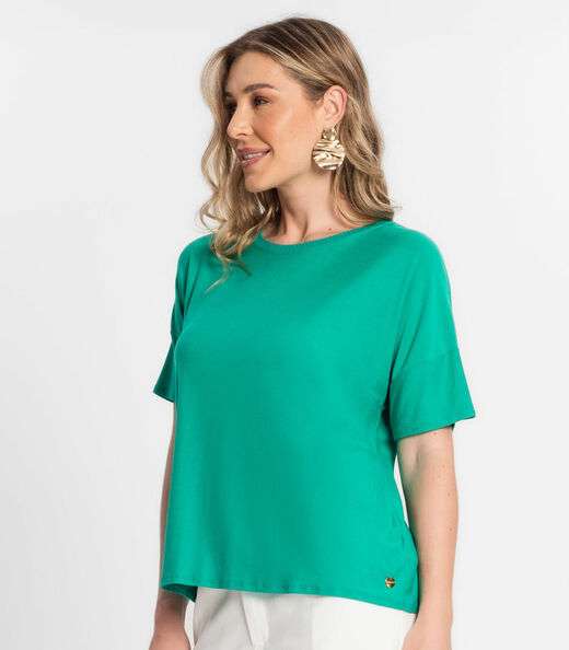 Blusa Feminina Em Viscose Endless Verde