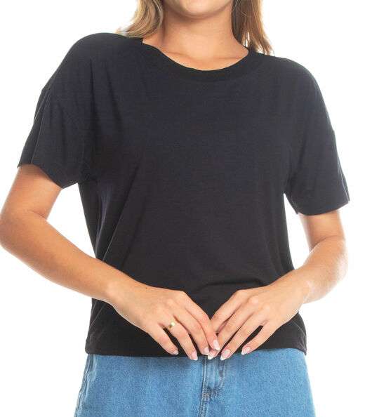 Blusa Feminina Viscotorcion Endless Preto