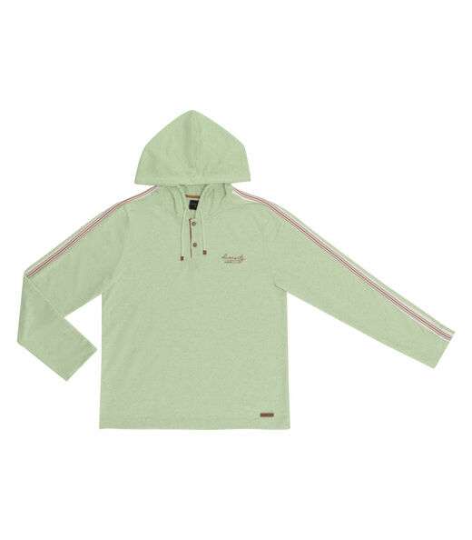 Blusão Com Capuz Masculino Em Moletinho Diametro Verde
