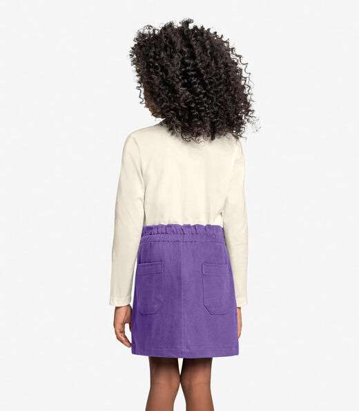 Conjunto Infantil Blusa Com Saia Trick Nick Roxo