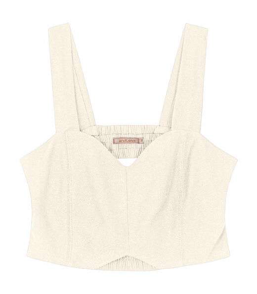 Top Linho Strong Endless Bege