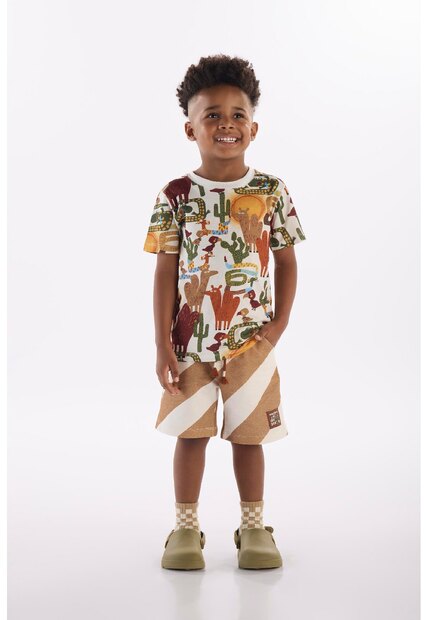 Image_Conjunto Menino Camiseta e Bermuda Três e Já