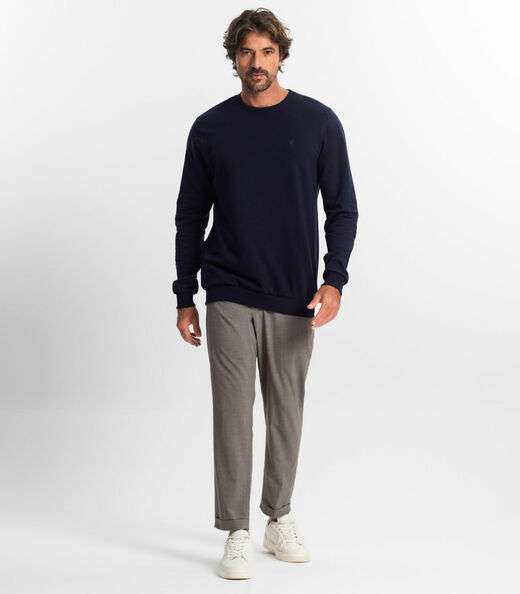 Blusão Masculino Moletom Básico Diametro Azul