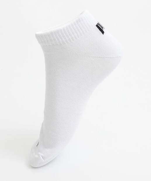 Kit 3 Pares Meias Masculina Soquete Puma Preto 