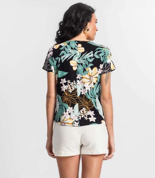 Blusa Feminina Estampada Rovitex Verde