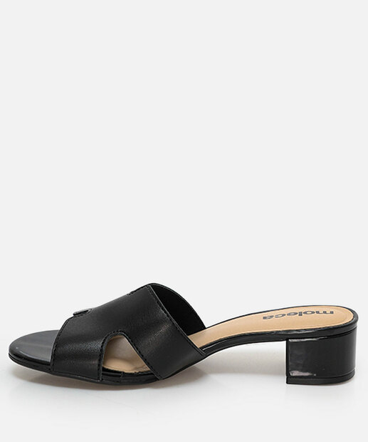 Tamanco Feminino Salto Grosso Moleca Preto