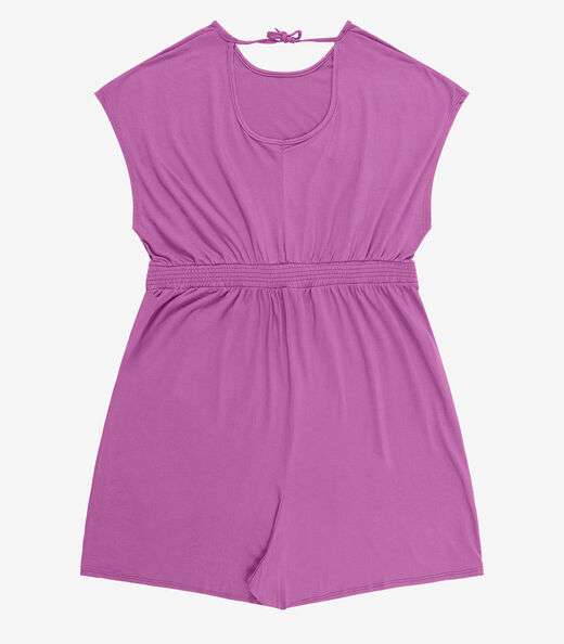 Macaquinho Feminino Malha Visco Infinita Cor Roxo