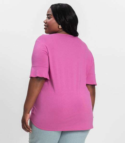 Blusa Plus Size Infinita Cor Rovitex Rosa