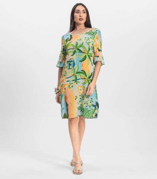 Image_Vestido Feminino Estampado Infinita Cor Rosa