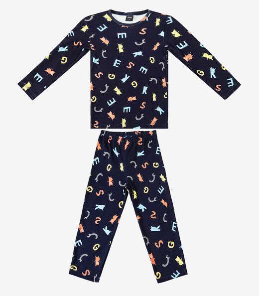Pijama Masculino Infantil Select Azul