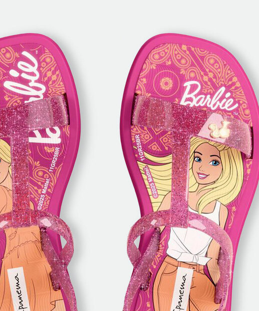 Sandália Infantil Barbie Ipanema Rosa 