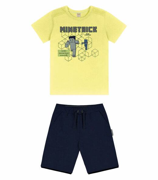 Conjunto Infantil Masculino Minetrick Trick Nick Verde