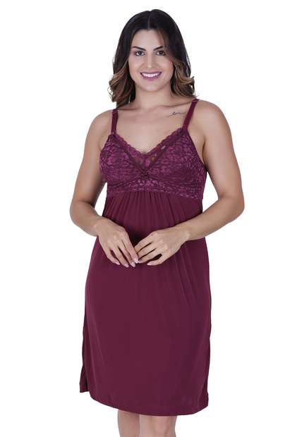 Camisola Amamentação Click Concept Lingerie Vermelho