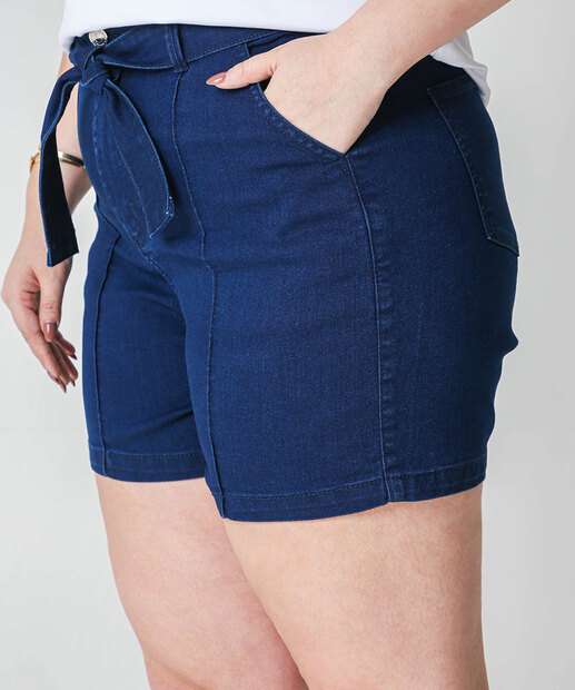 Shorts Plus Size Feminino Jeans Marisa