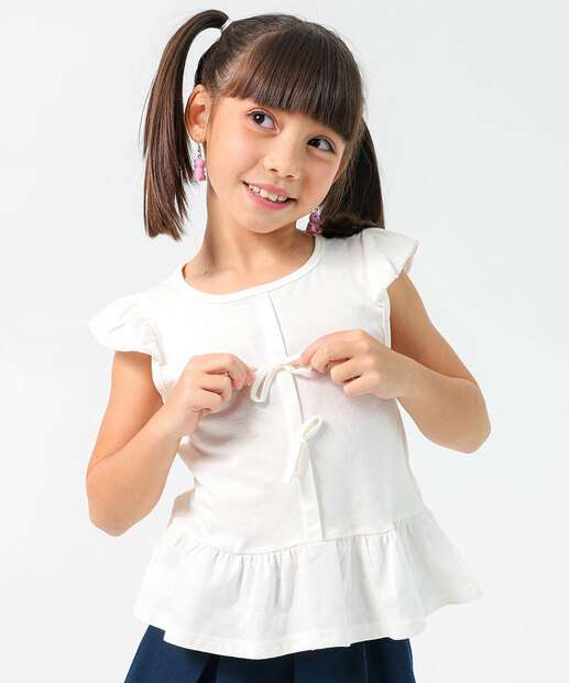 Image_Blusa Infantil Laços Babado Marisa Tam 4 a 10 Off White