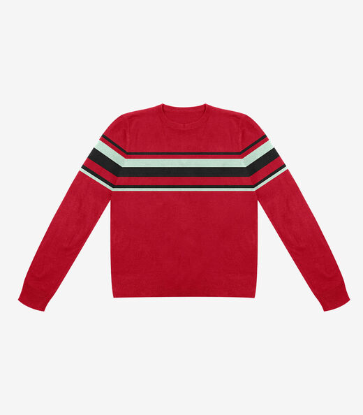 Image_Sueter Masculino Listrado Tricot Diametro Vermelho