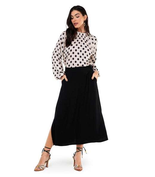 Saia Midi Feminina Endless Preto