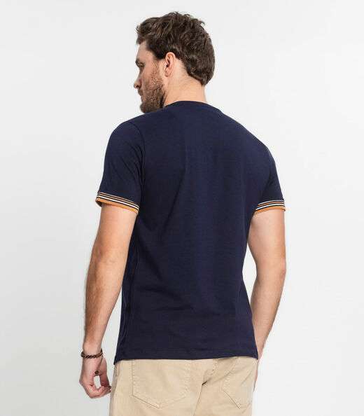 Camiseta Básica Masculina Diametro Azul