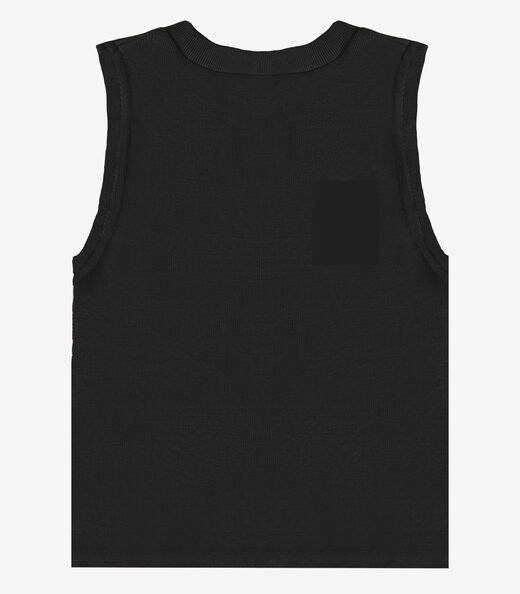 Regata Básica Infantil Lisa Soletex Preto